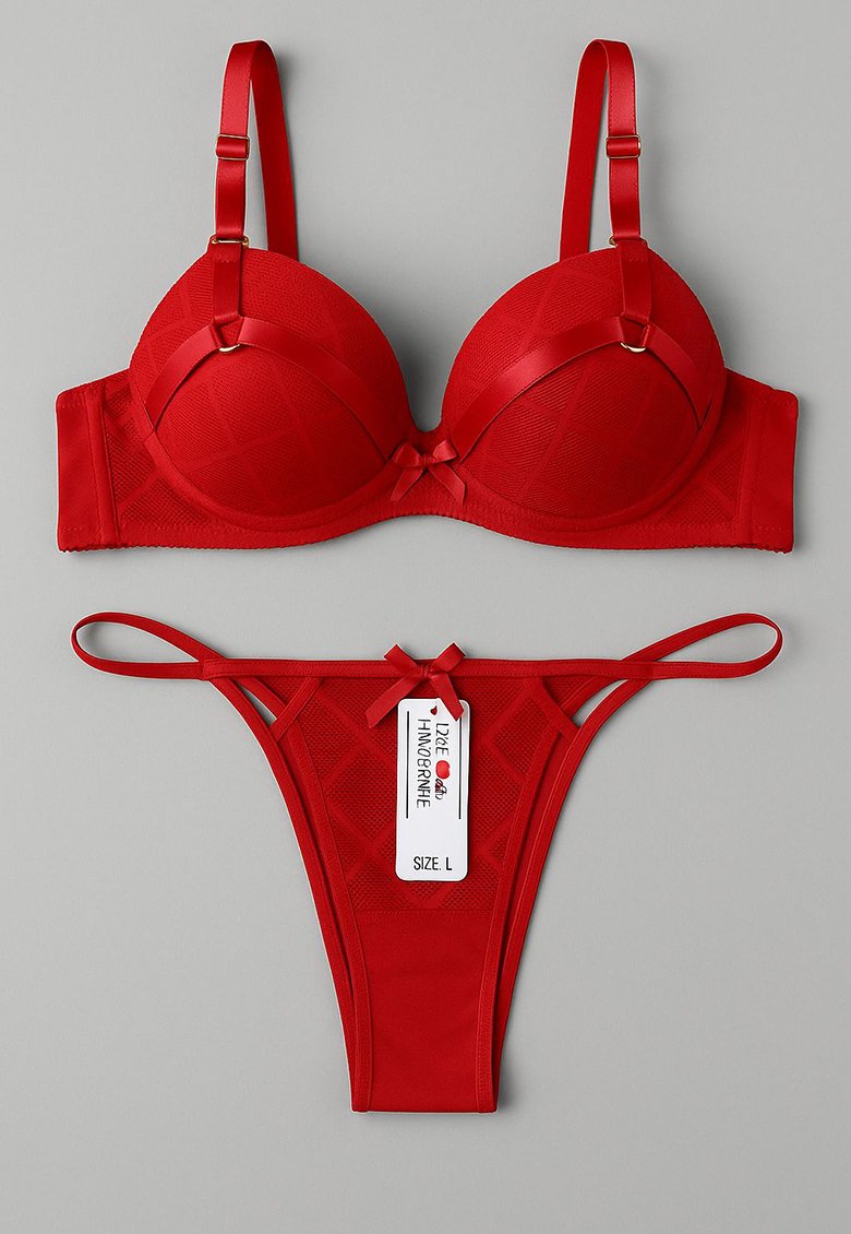 Red Push-Up Bra