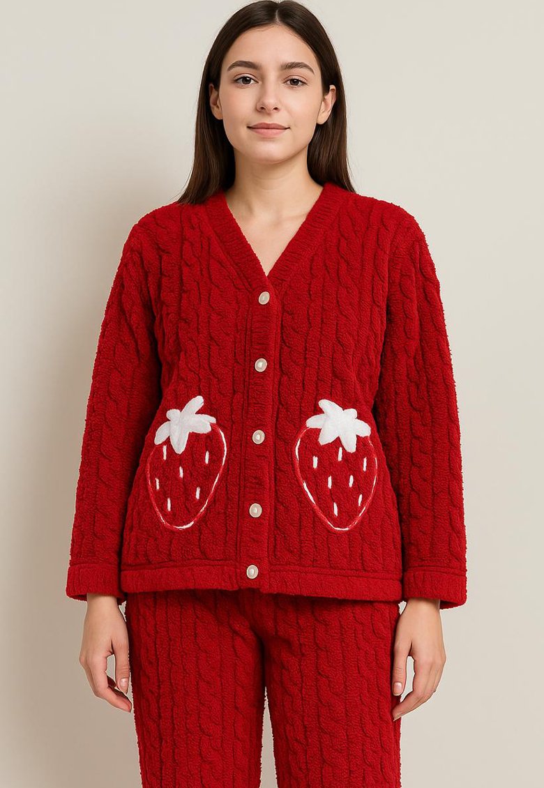 Women Fleece Night wear Set